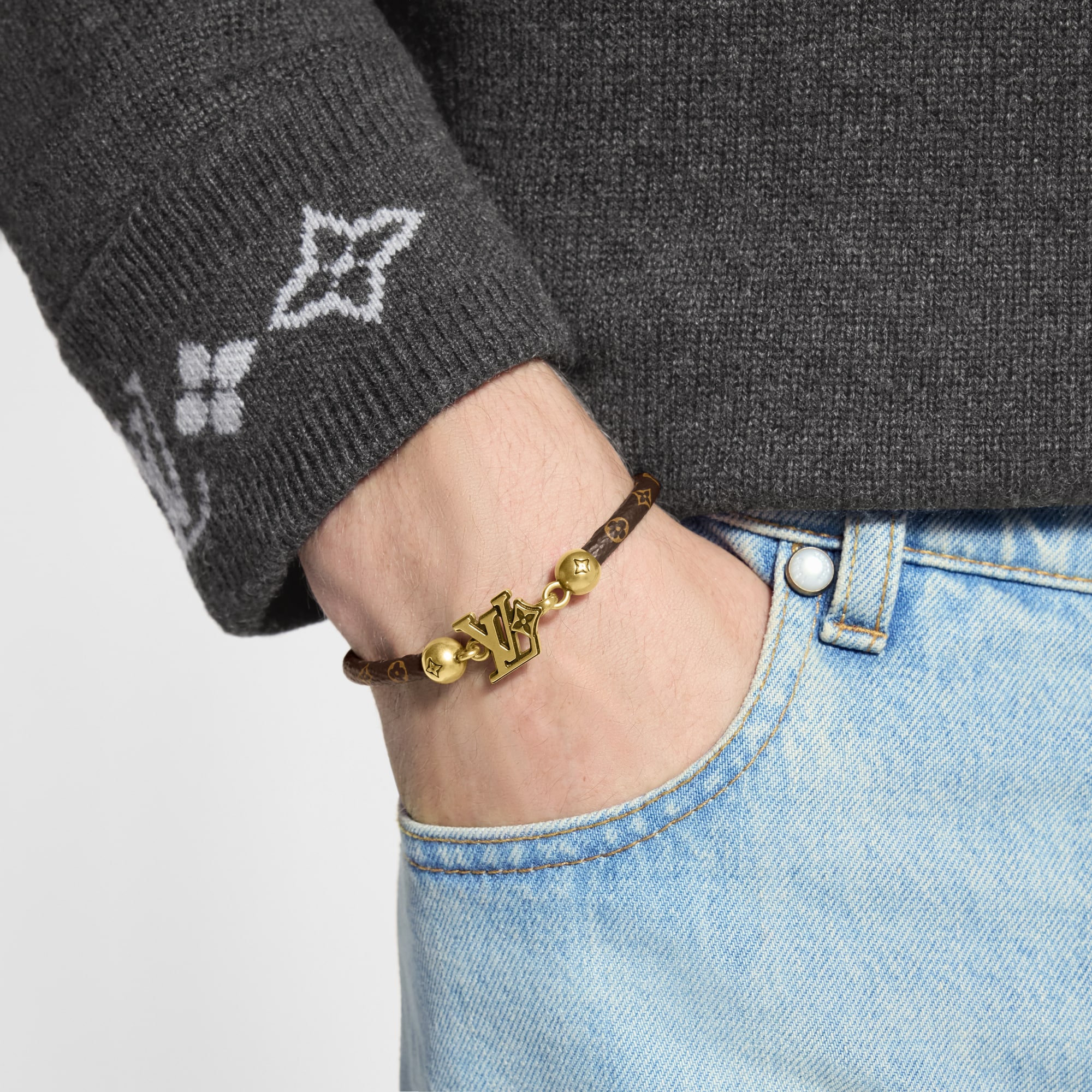 LV Flower Hook Bracelet - Men - Fashion Jewelry | LOUIS VUITTON ®